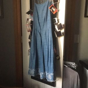 Denim Eyelet dress